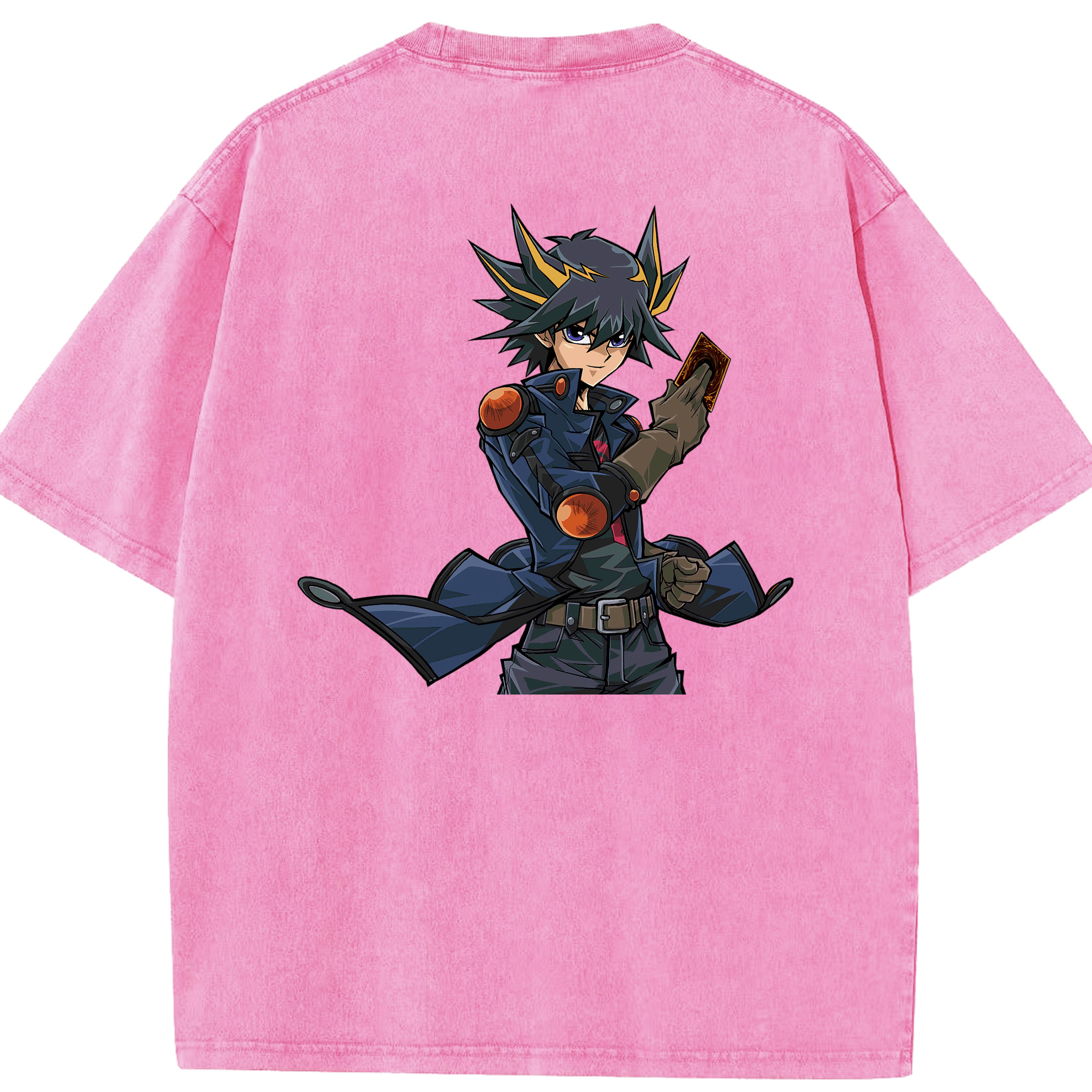 （画像用） 遊☆戯☆王 Yu-Gi-Oh! 綿100% ヴィンテージ風 半袖Tシャツ（背面プリント）